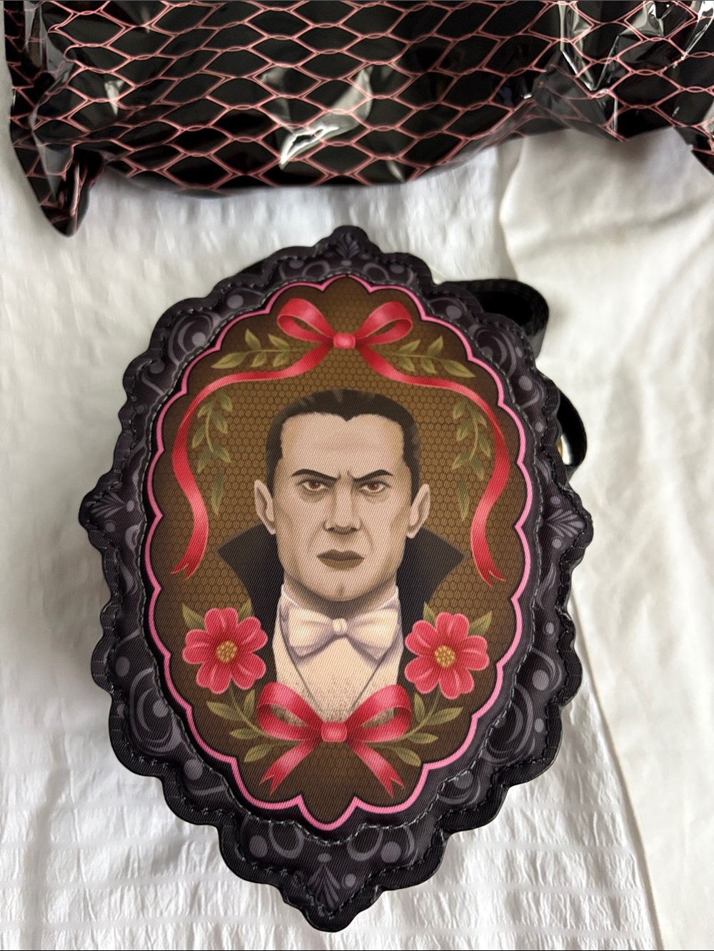 Dracula universal monsters whatever makes you happy mini crossbody bag NEW